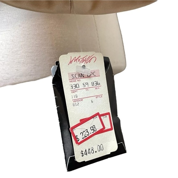 Vtg Albert Nipon Wool Beaded Buttoned Formal Evening Jacket Beige Size 8 - Picture 4 of 10